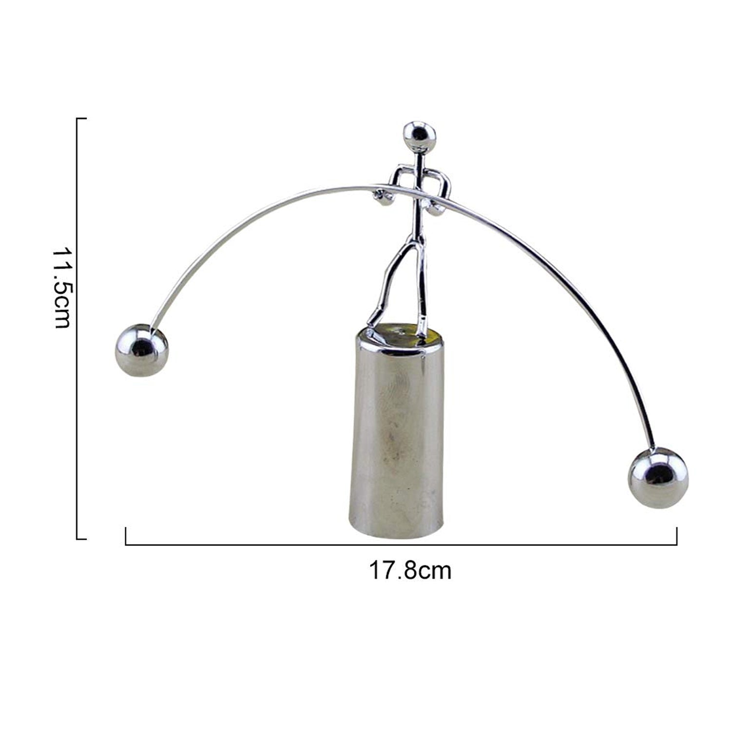 7875 Mini Steel Balance Toy, Decoration Pendulum Newton Cradle Balance Ball Tumbler Desk Toy Metal Man Home Home Decoration Crafts DeoDap 7875 Mini Steel Balance Toy, Decoration Pendulum Newton Cradle Balance Ball Tumbler Desk Toy Metal Man Home Home Decoration Crafts DeoDap